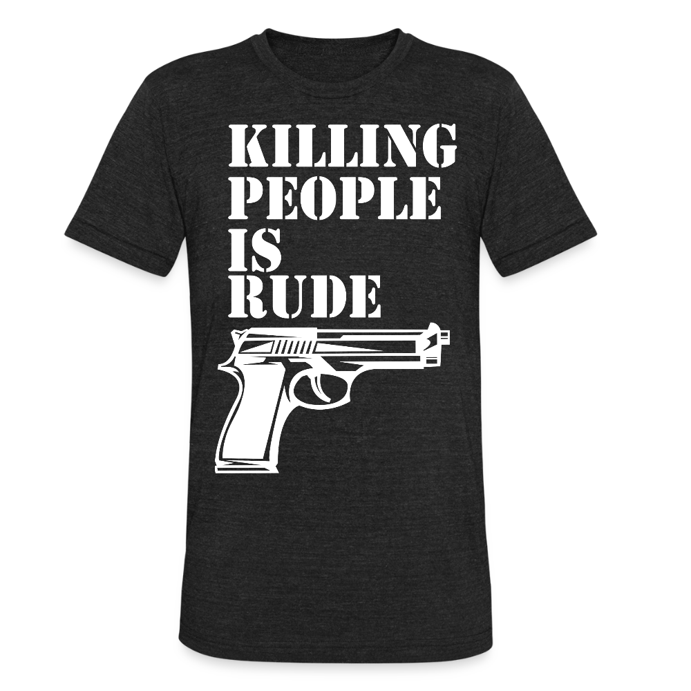 Unisex Tri-Blend T-Shirt - heather black