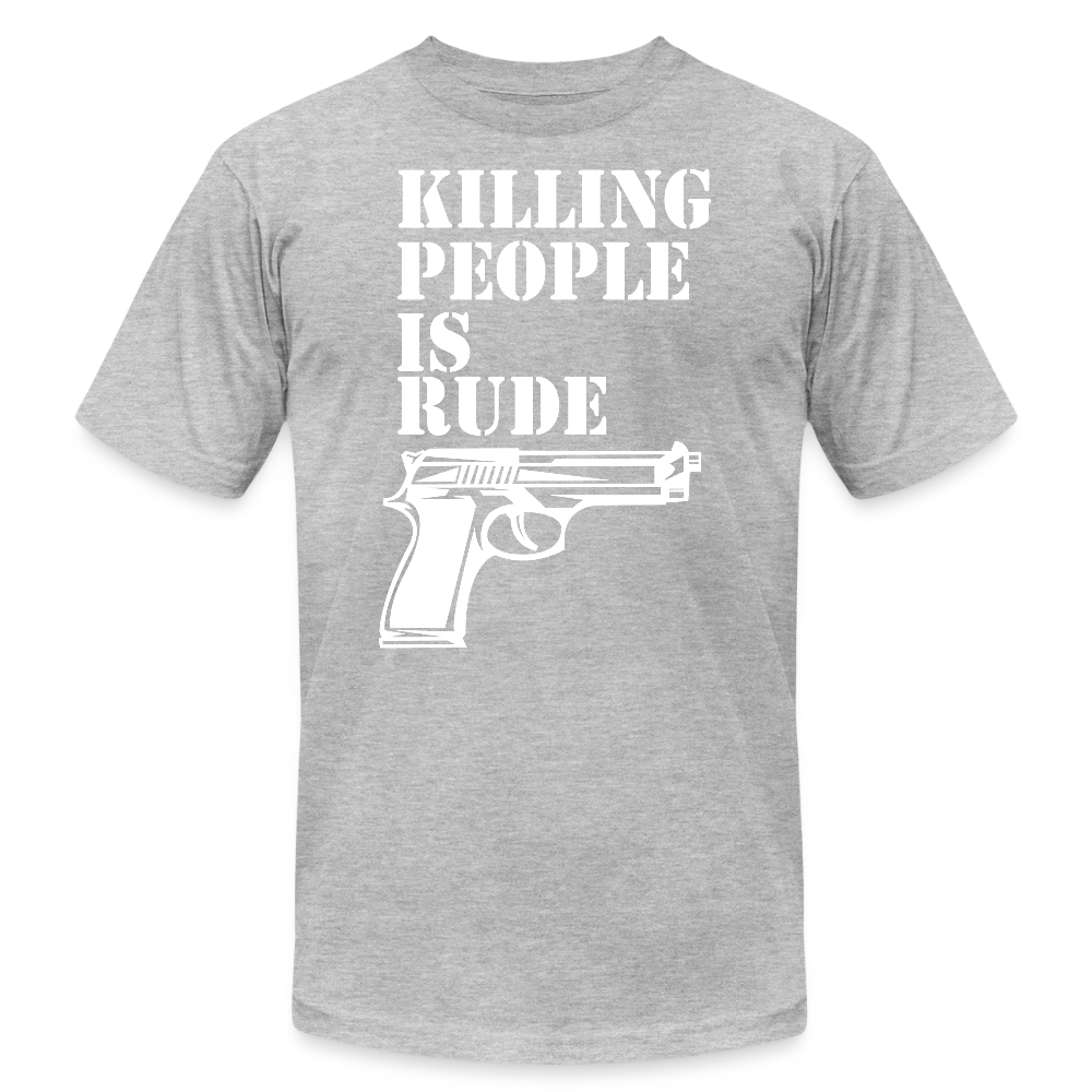 Unisex Jersey T-Shirt by Bella + Canvas - heather gray