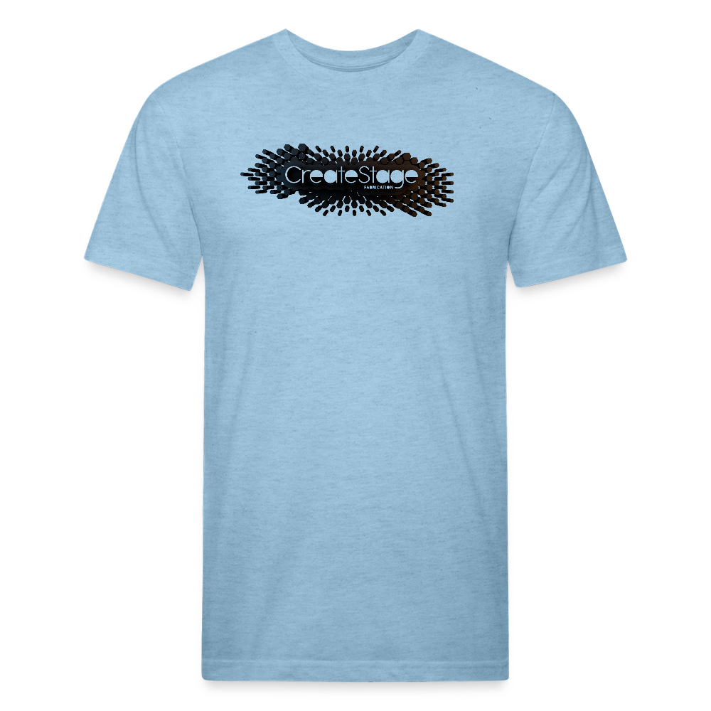 Fitted Cotton/Poly T-Shirt by Next Level - heather blue