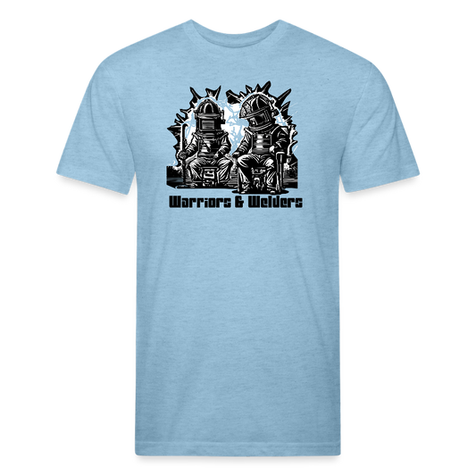 Fitted Cotton/Poly T-Shirt by Next Level - heather blue
