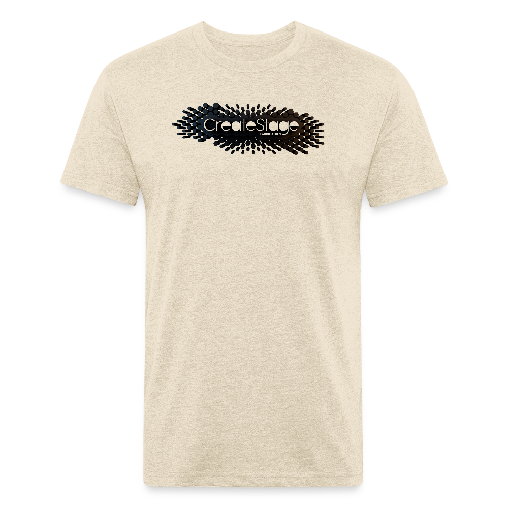 Fitted Cotton/Poly T-Shirt by Next Level - heather cream