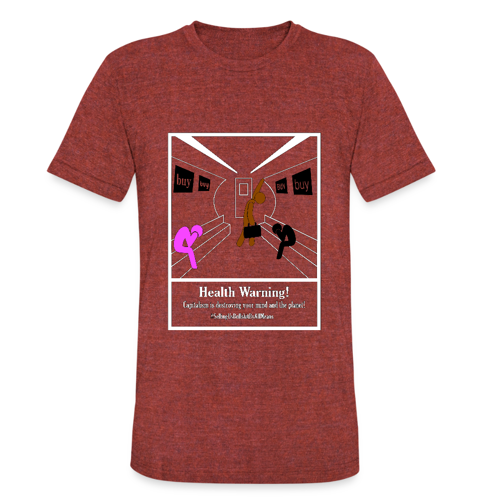 Unisex Tri-Blend T-Shirt - heather cranberry