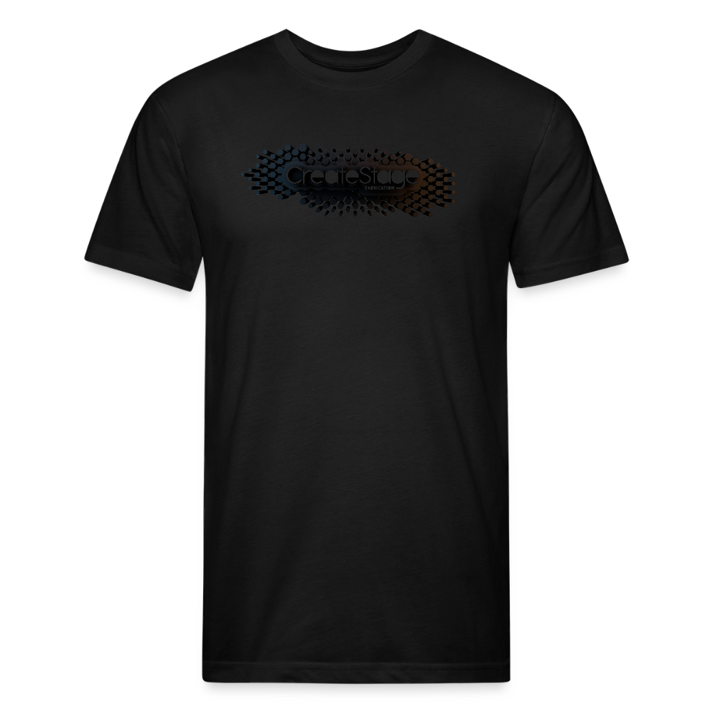 Fitted Cotton/Poly T-Shirt by Next Level - black