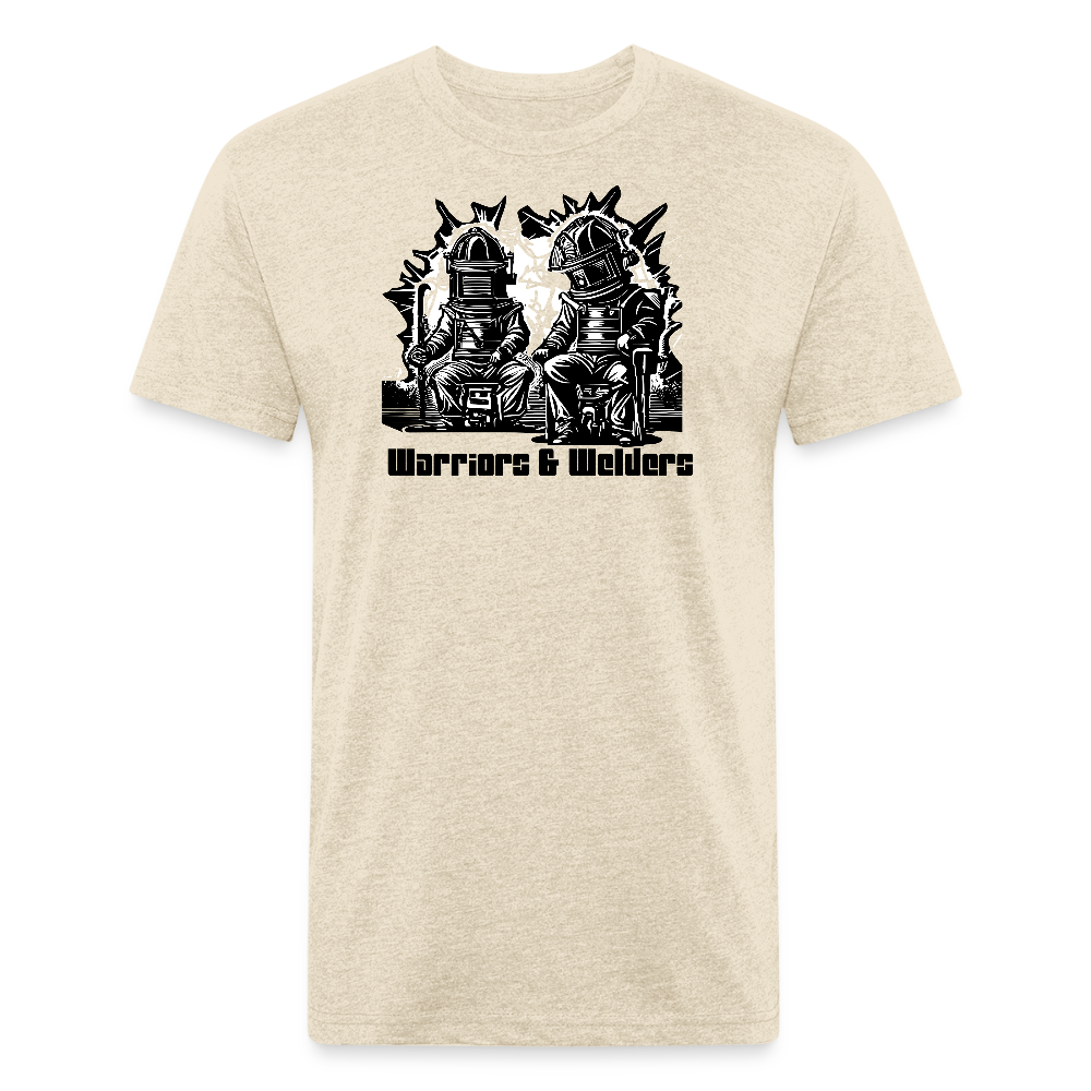 Fitted Cotton/Poly T-Shirt by Next Level - heather cream