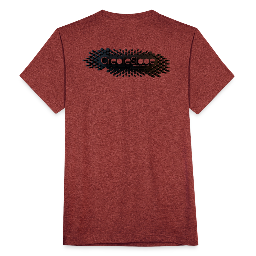 Unisex Tri-Blend T-Shirt - heather cranberry
