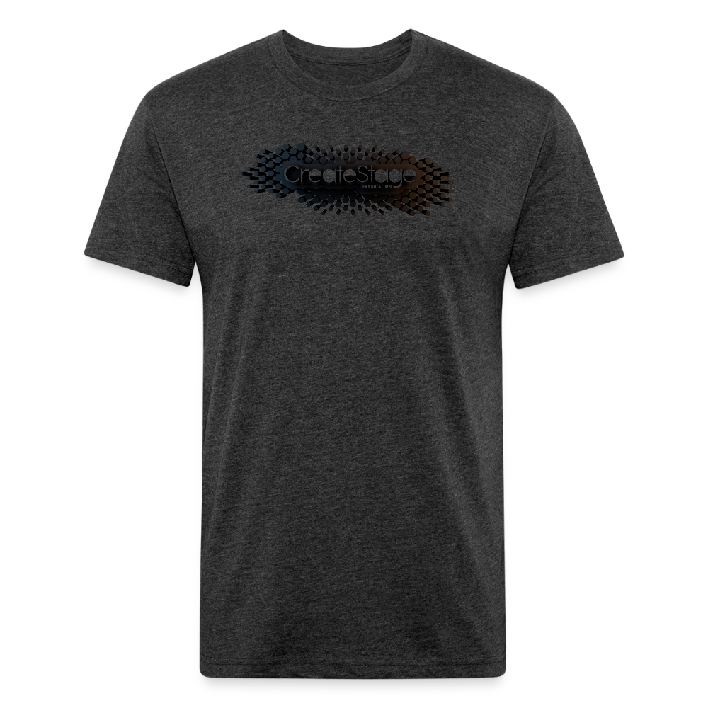 Fitted Cotton/Poly T-Shirt by Next Level - heather black