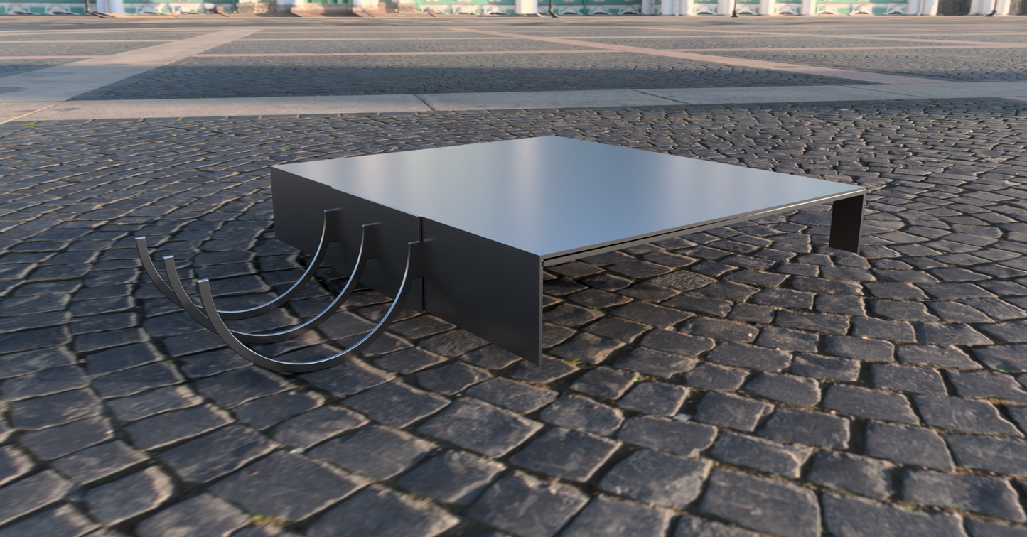 Fire Barrel Bracket & Extender Table