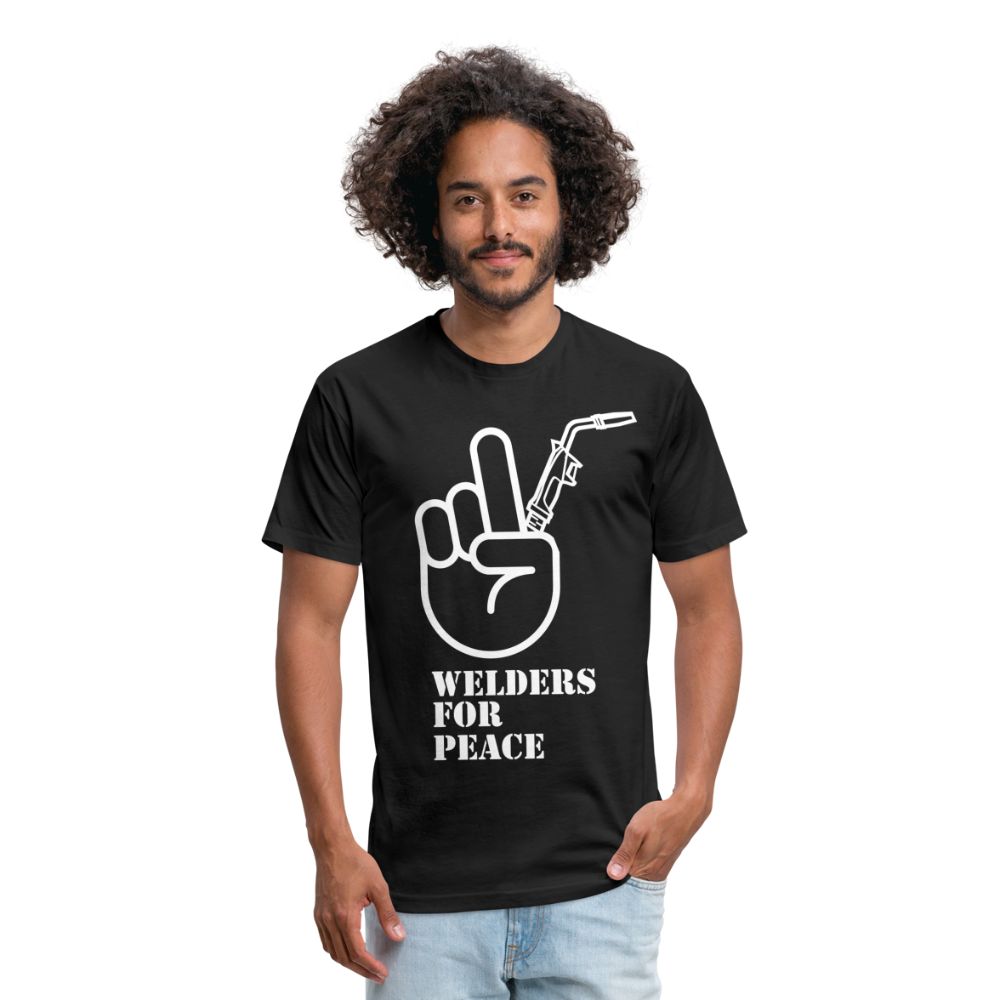 Fitted Cotton/Poly T-Shirt by Next Level - black