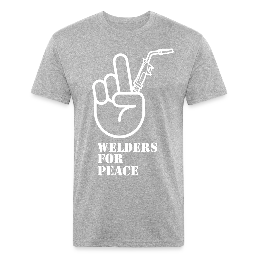 Fitted Cotton/Poly T-Shirt by Next Level - heather gray