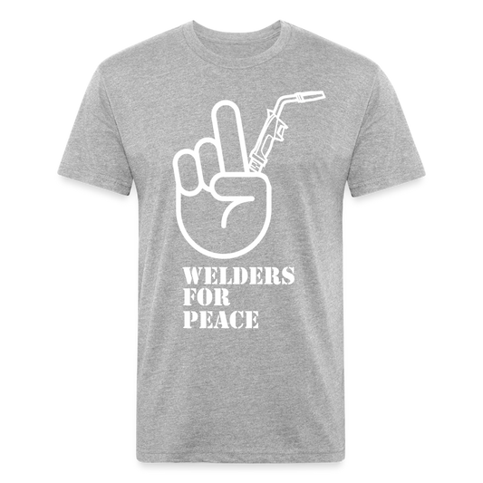 Fitted Cotton/Poly T-Shirt by Next Level - heather gray
