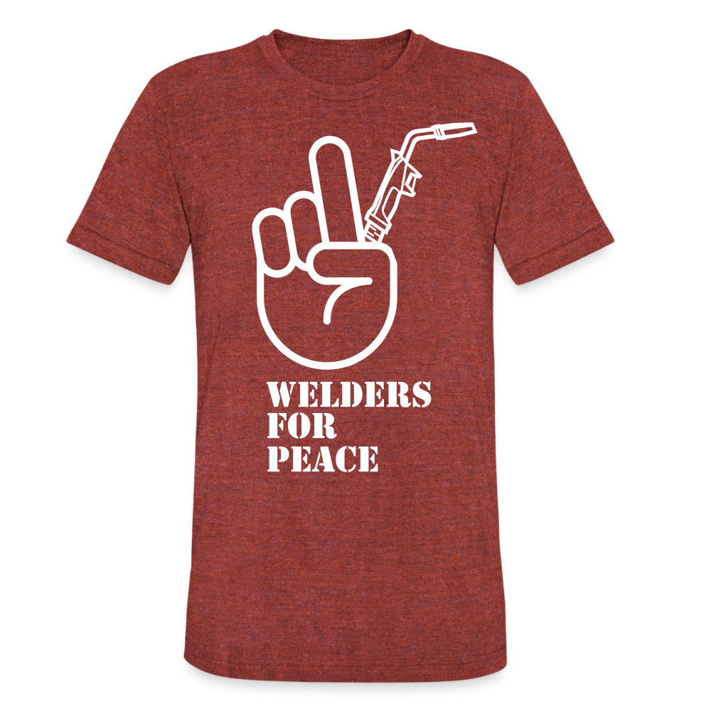 Unisex Tri-Blend T-Shirt - heather cranberry