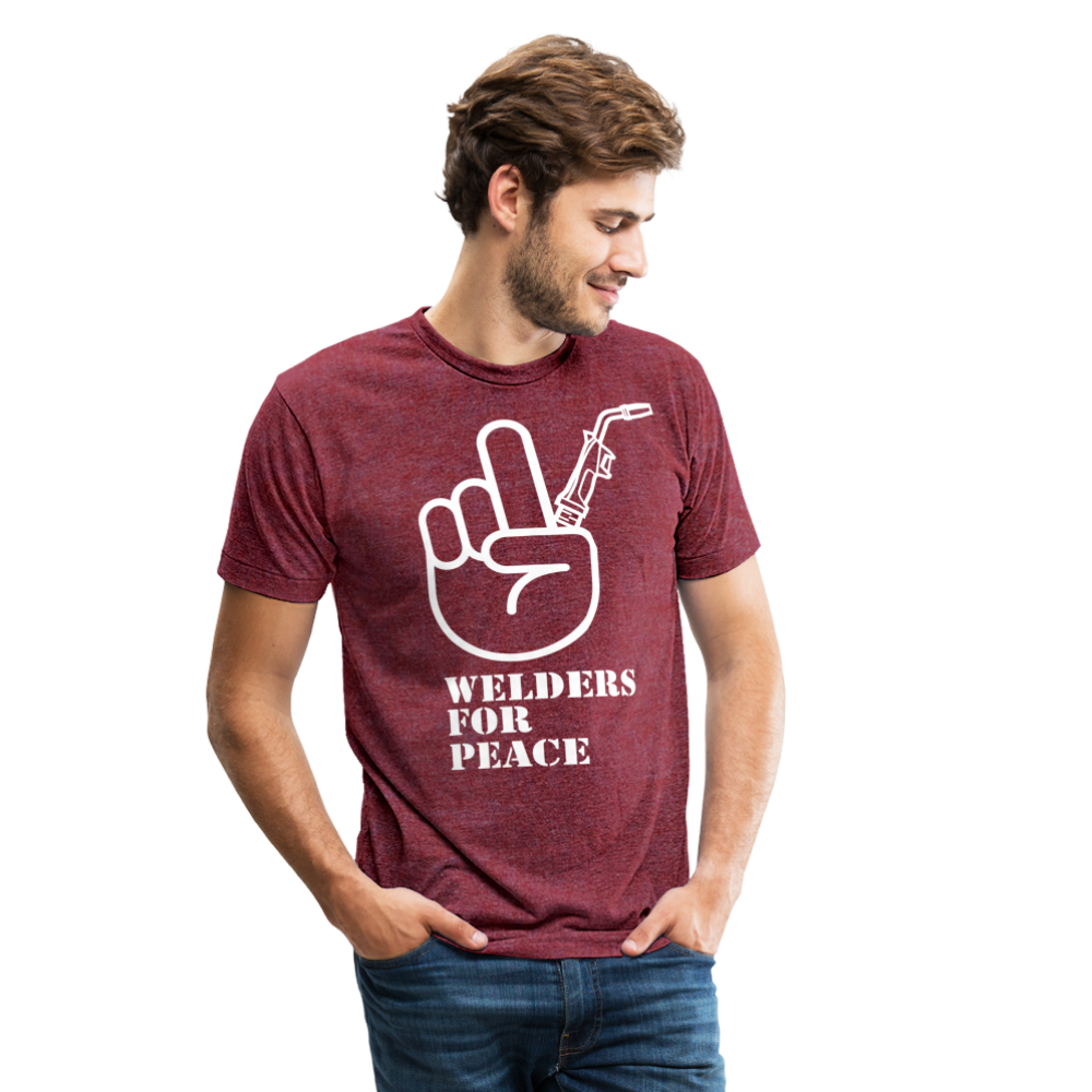 Unisex Tri-Blend T-Shirt - heather cranberry