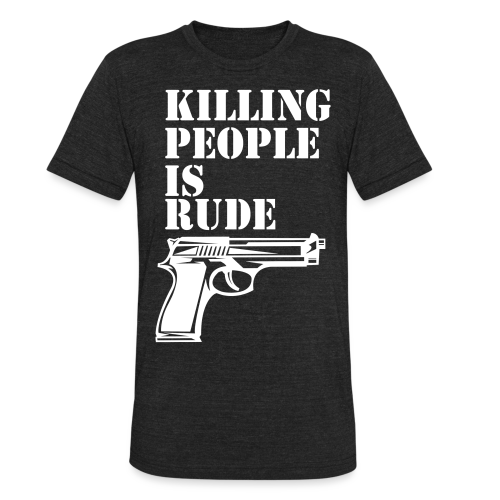 Unisex Tri-Blend T-Shirt - heather black