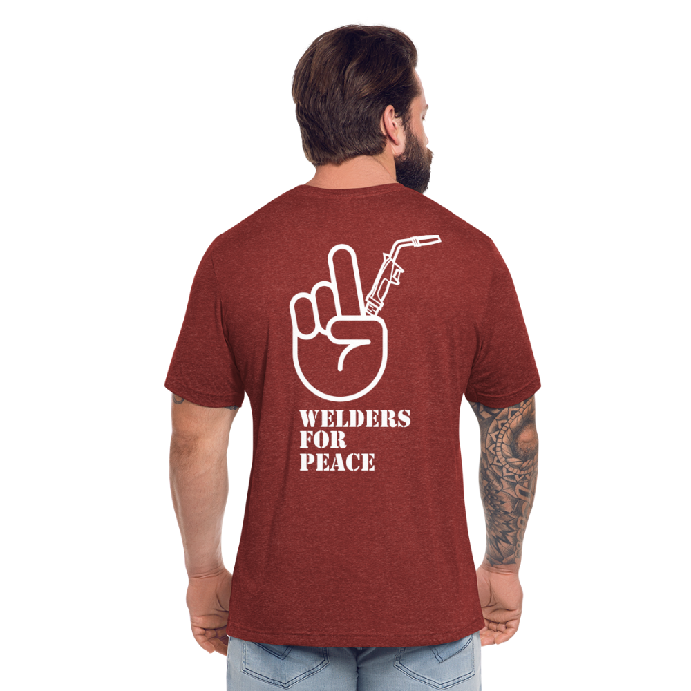 Unisex Tri-Blend T-Shirt - heather cranberry