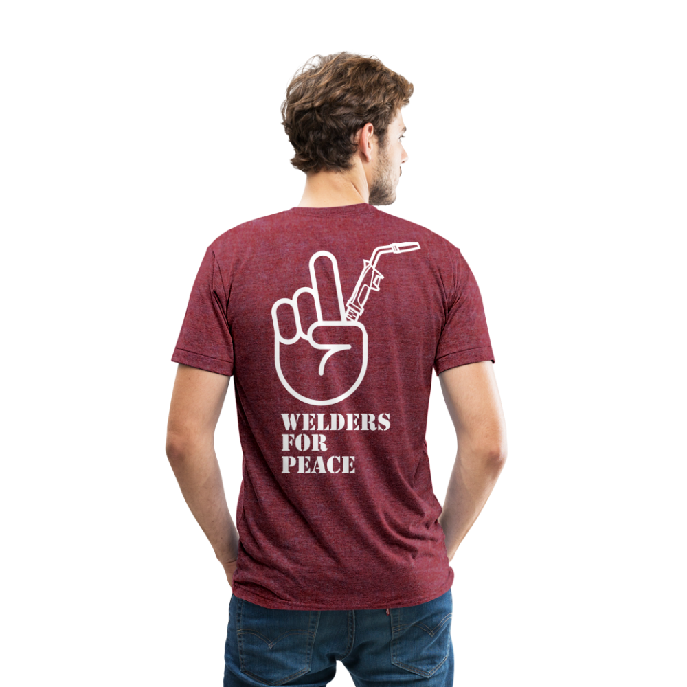 Unisex Tri-Blend T-Shirt - heather cranberry