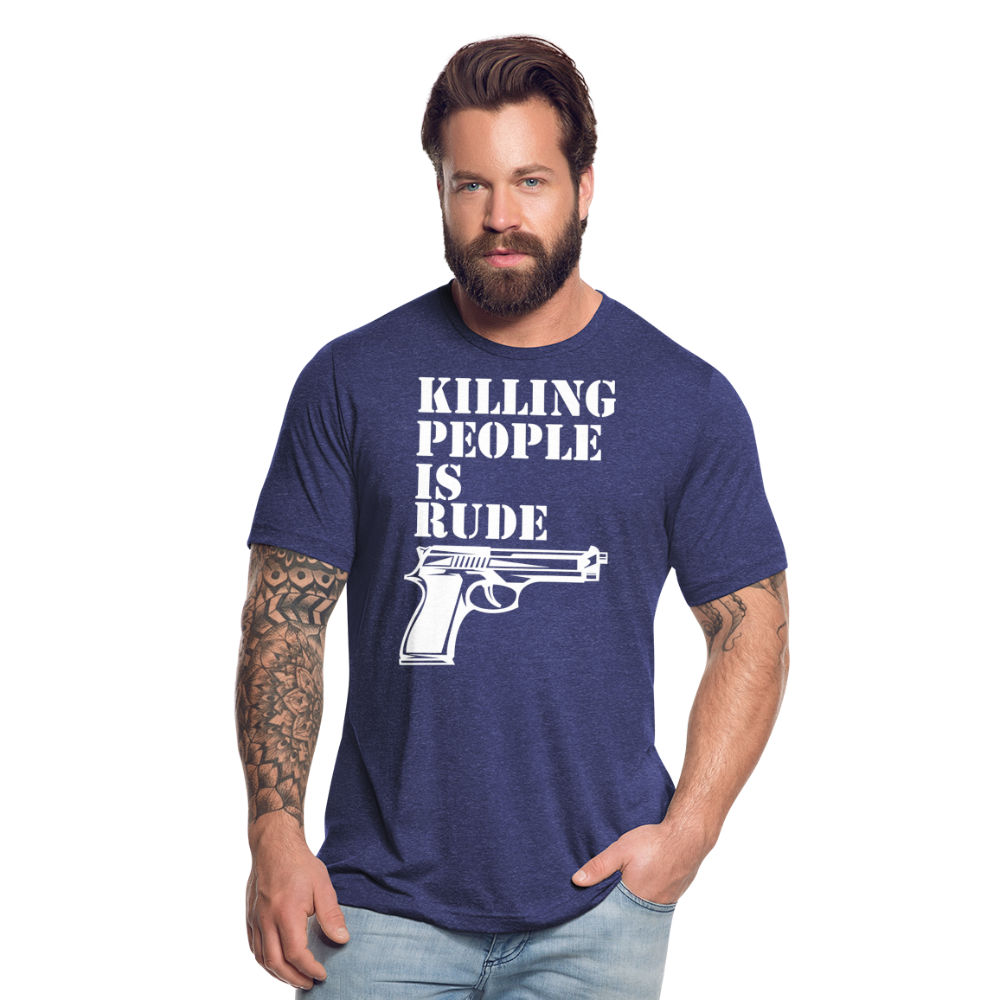 Unisex Tri-Blend T-Shirt - heather indigo