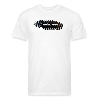 Fitted Cotton/Poly T-Shirt by Next Level - white