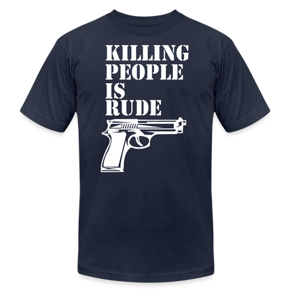 Unisex Jersey T-Shirt by Bella + Canvas - navy