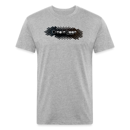 Fitted Cotton/Poly T-Shirt by Next Level - heather gray