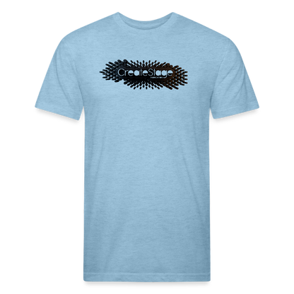 Fitted Cotton/Poly T-Shirt by Next Level - heather blue