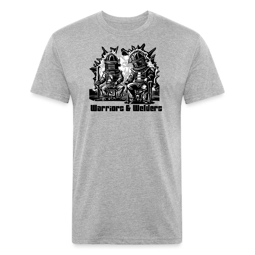 Fitted Cotton/Poly T-Shirt by Next Level - heather gray