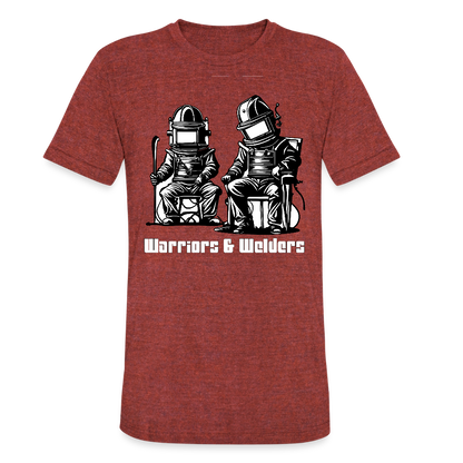 Unisex Tri-Blend T-Shirt - heather cranberry
