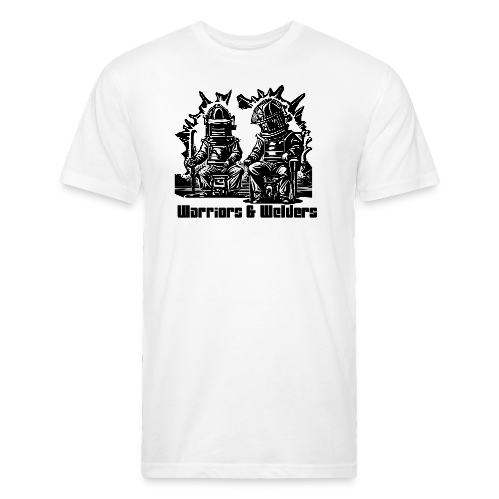 Fitted Cotton/Poly T-Shirt by Next Level - white