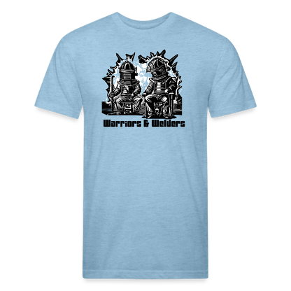 Fitted Cotton/Poly T-Shirt by Next Level - heather blue