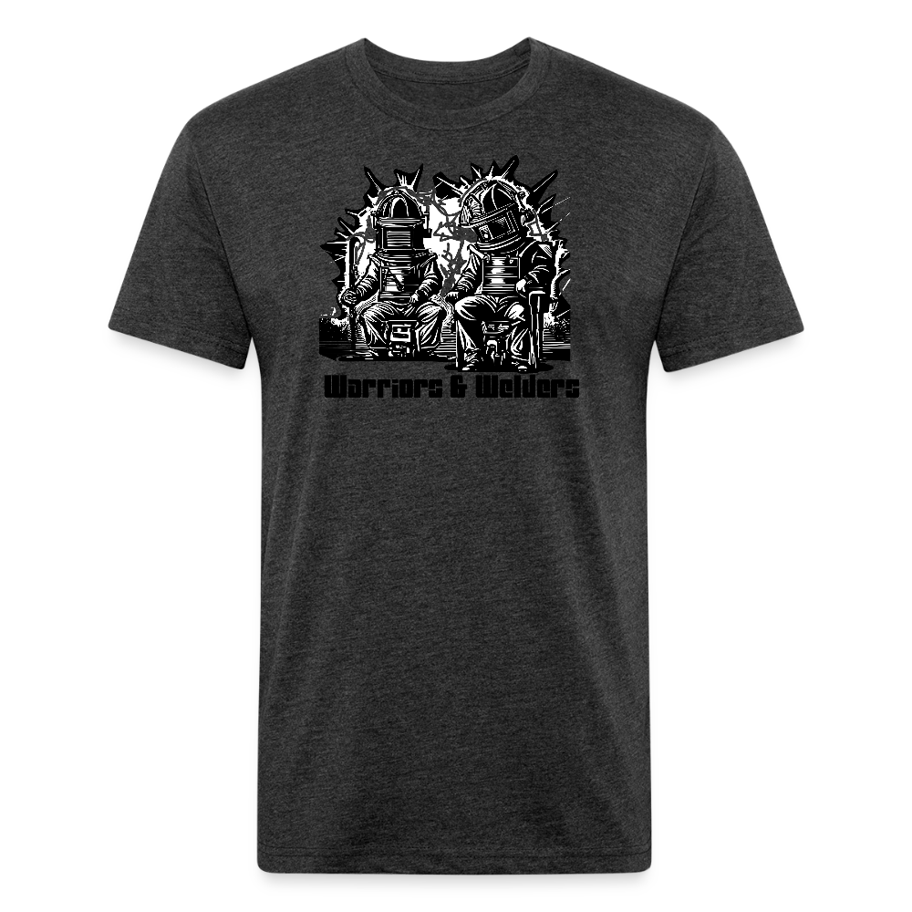 Fitted Cotton/Poly T-Shirt by Next Level - heather black