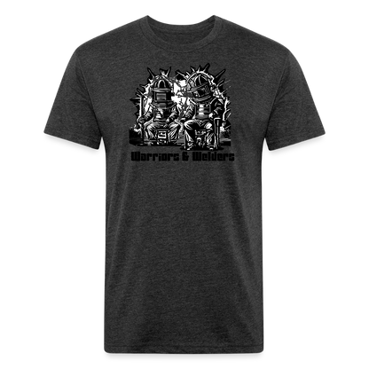 Fitted Cotton/Poly T-Shirt by Next Level - heather black