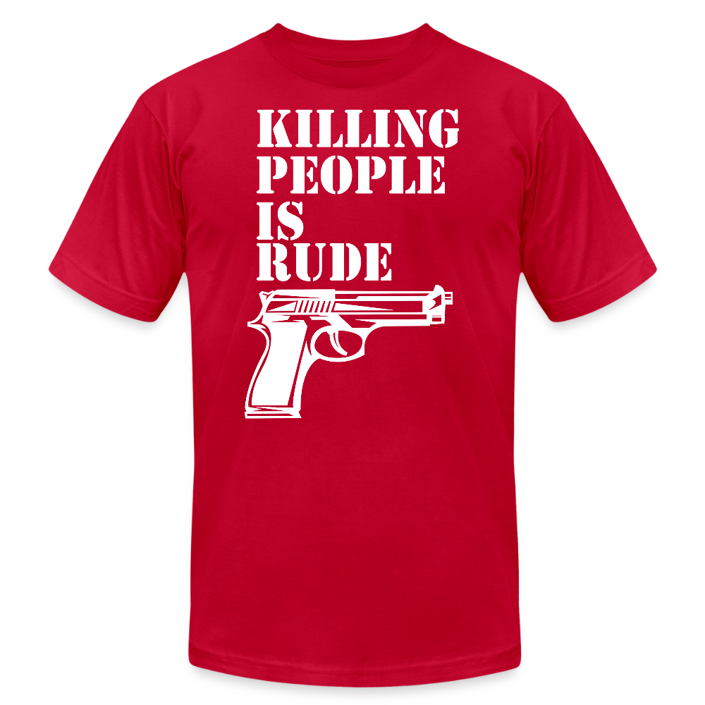 Unisex Jersey T-Shirt by Bella + Canvas - red