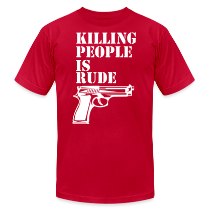 Unisex Jersey T-Shirt by Bella + Canvas - red