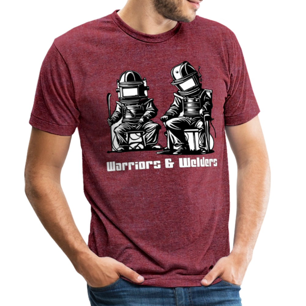 Unisex Tri-Blend T-Shirt - heather cranberry