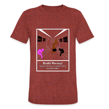 Unisex Tri-Blend T-Shirt - heather cranberry