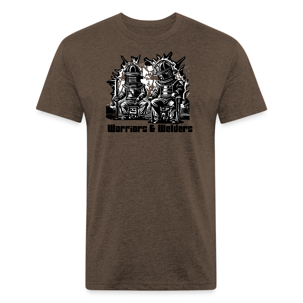 Fitted Cotton/Poly T-Shirt by Next Level - heather espresso