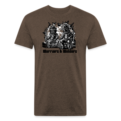 Fitted Cotton/Poly T-Shirt by Next Level - heather espresso