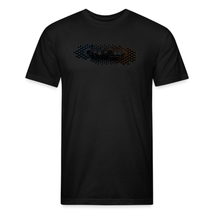 Fitted Cotton/Poly T-Shirt by Next Level - black