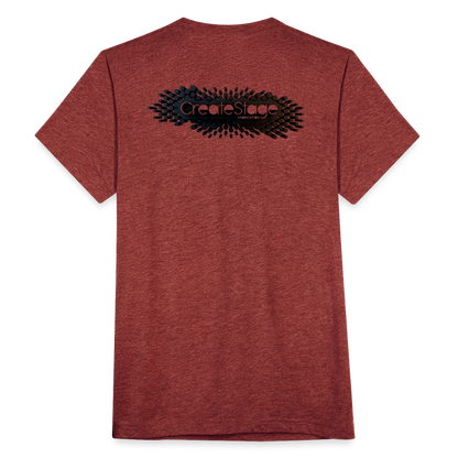 Unisex Tri-Blend T-Shirt - heather cranberry