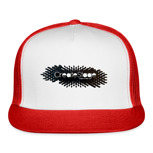 Trucker Hat - white/red