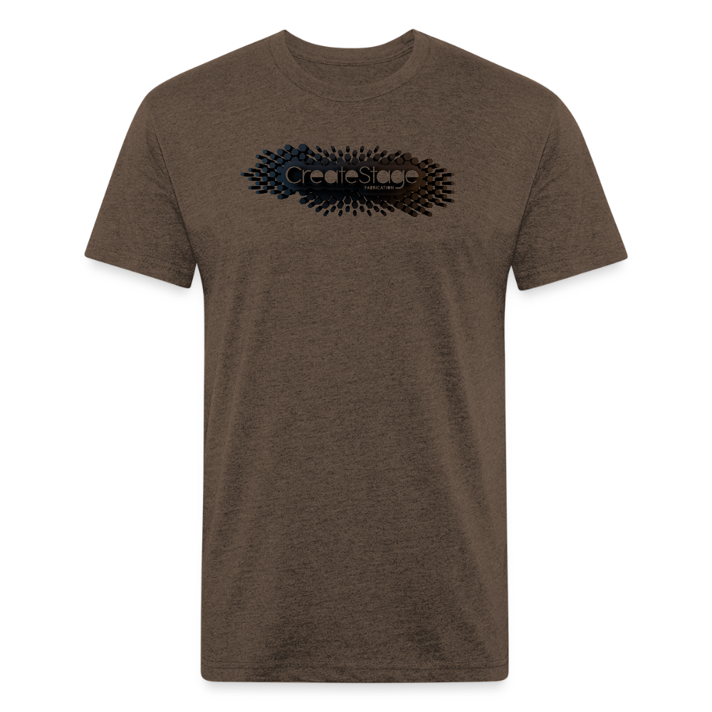 Fitted Cotton/Poly T-Shirt by Next Level - heather espresso