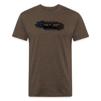 Fitted Cotton/Poly T-Shirt by Next Level - heather espresso