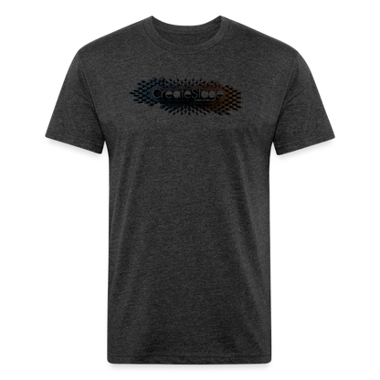 Fitted Cotton/Poly T-Shirt by Next Level - heather black