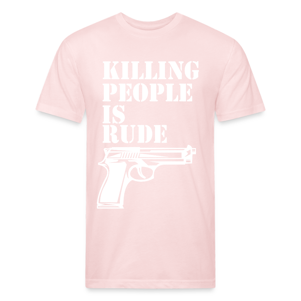 Fitted Cotton/Poly T-Shirt by Next Level - blush pink 