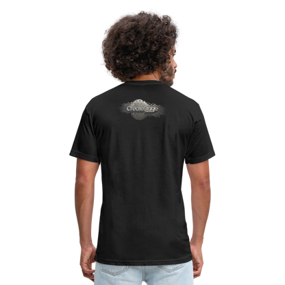 Fitted Cotton/Poly T-Shirt by Next Level - black