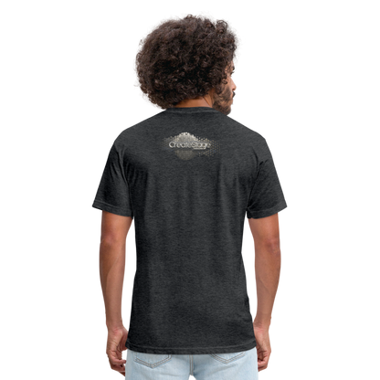 Fitted Cotton/Poly T-Shirt by Next Level - heather black