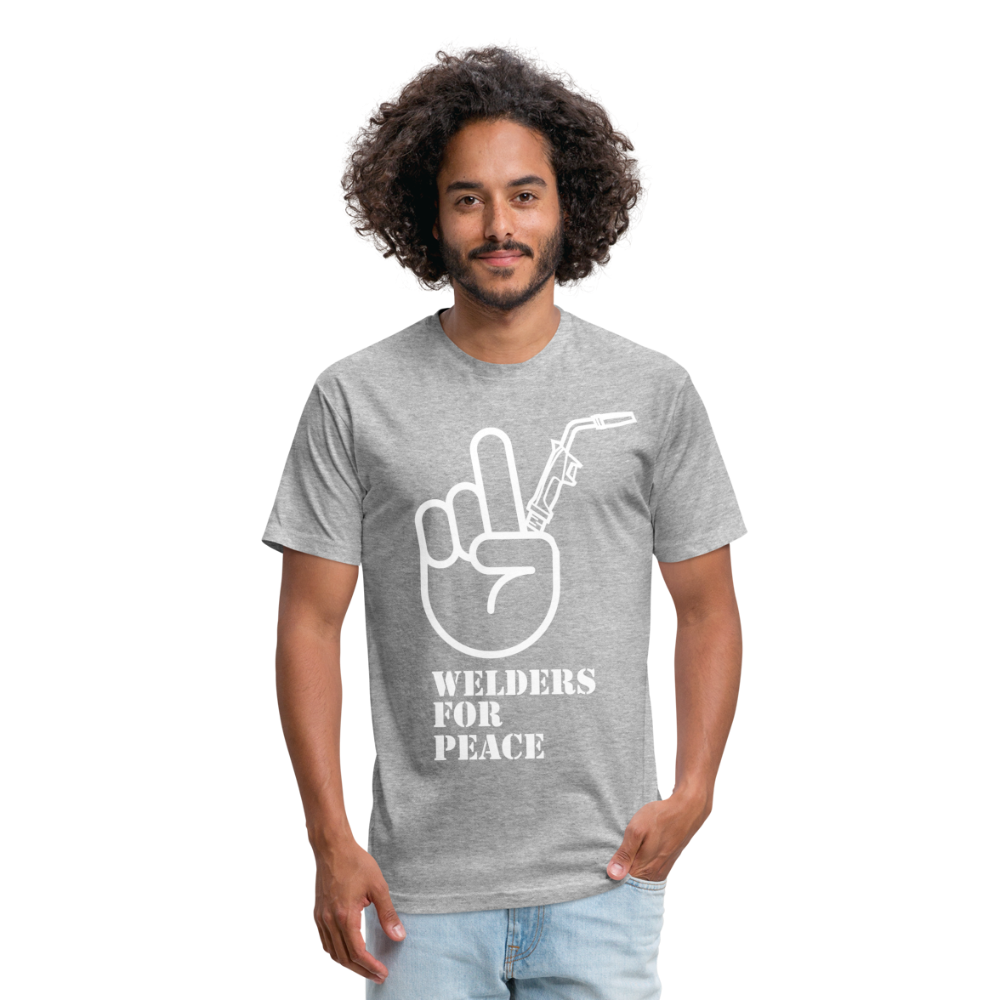 Fitted Cotton/Poly T-Shirt by Next Level - heather gray