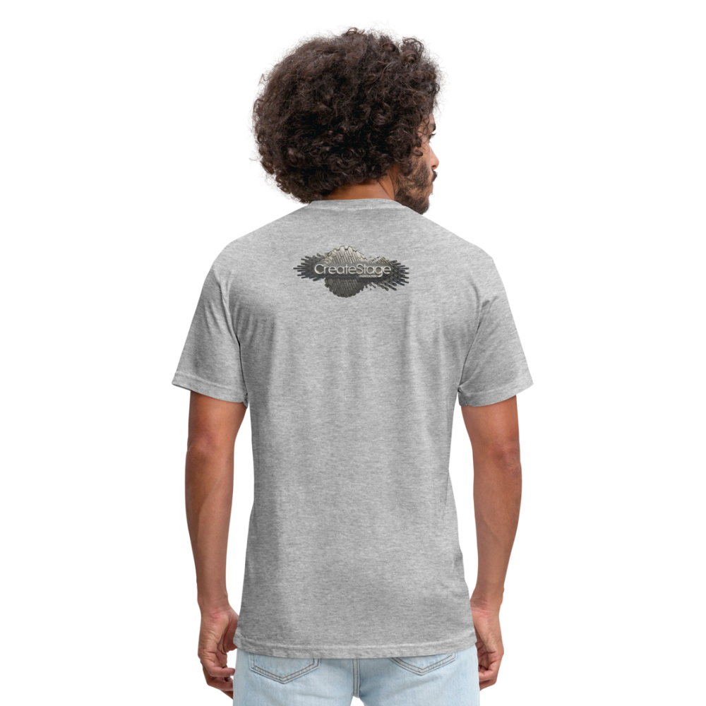 Fitted Cotton/Poly T-Shirt by Next Level - heather gray