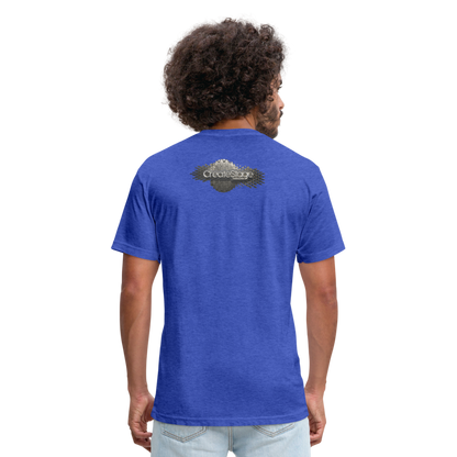 Fitted Cotton/Poly T-Shirt by Next Level - heather royal