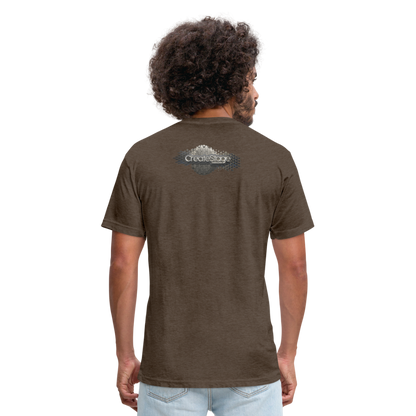 Fitted Cotton/Poly T-Shirt by Next Level - heather espresso