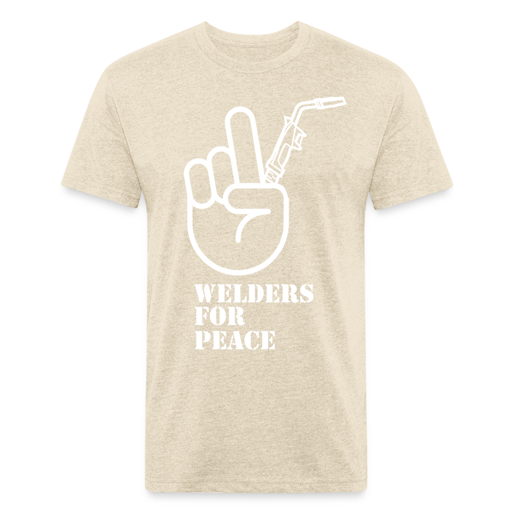 Fitted Cotton/Poly T-Shirt by Next Level - heather cream